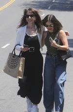 LUCY HALE Arrives at Jennifer Klein
