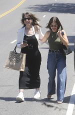 LUCY HALE Arrives at Jennifer Klein