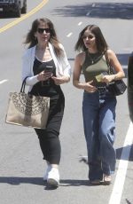 LUCY HALE Arrives at Jennifer Klein