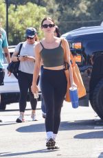 LUCY HALE Heading to a Gym for Morning Workout in Los Angeles 08/30/2025