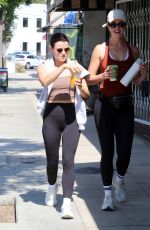 LUCY HALE Out for Iced Coffee with a Friend in Los Angeles 08/06/2025