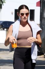 LUCY HALE Out for Iced Coffee with a Friend in Los Angeles 08/06/2025