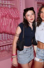 MADELEINE and VIOLET MCGRAW at Pink Palm Puff VIP Pop-Up Event in Los Angeles 08/08/2025