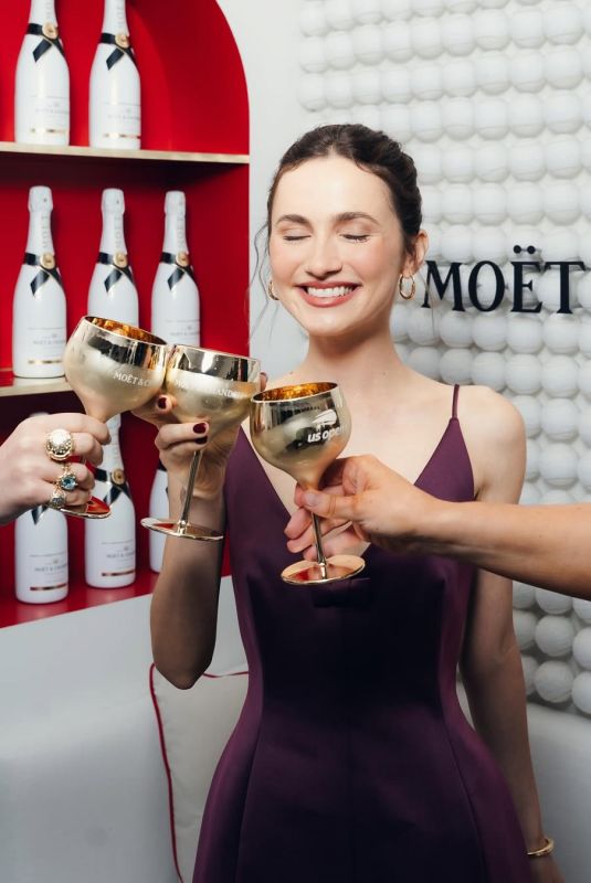 MAUDE APATOW at US Open with Moet & Chandon 08/26/2025