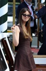 MIA GOTH Arrives at Hotel Excelsior at 82nd Venice International Film Festival 08/29/2025