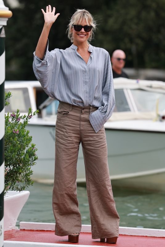 MICAELA RAMAZZOTTI Arrives at Hotel Excelsior in Venice 08/29/2025