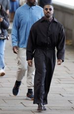 Michael B. Jordan films the first scenes of the remake of the film "The Thomas Crown Affair" 08/04/2025