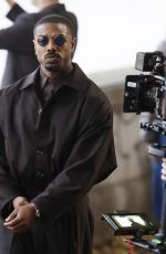 Michael B. Jordan films the first scenes of the remake of the film "The Thomas Crown Affair" 08/04/2025