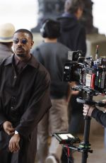 Michael B. Jordan films the first scenes of the remake of the film "The Thomas Crown Affair" 08/04/2025