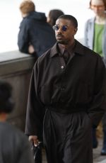 Michael B. Jordan films the first scenes of the remake of the film "The Thomas Crown Affair" 08/04/2025