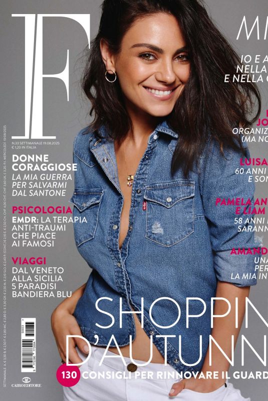 MILA KUNIS in F Magazine, August 2025