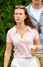 MILLIE BOBBY BROWN and Jake Bongiovi Out Shopping in The Hamptons 08/21/2025