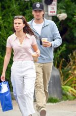 MILLIE BOBBY BROWN and Jake Bongiovi Out Shopping in The Hamptons 08/21/2025
