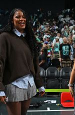 MINNIE MILLS at New York Liberty vs Minnesota Lynx WNBA Game in Brooklyn 08/10/2025