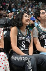 MINNIE MILLS at New York Liberty vs Minnesota Lynx WNBA Game in Brooklyn 08/10/2025