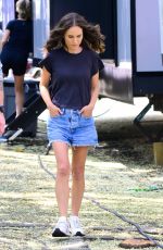 NATALIE PORTMAN on the Set of Good Sex in New York City 07/31/2025