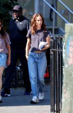 NATALIE PORTMAN on the Set of Good Sex in New York City 08/12/2025