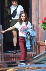 NATALIE PORTMAN on the Set of Good Sex in New York City 08/12/2025