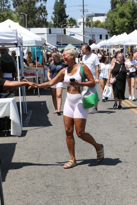 NICOLE MURPHY Out Shopping at Farmers Market in Studio City 08/24/2025
