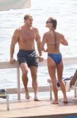 NINA AGDAL in Bikini on Holiday in Cernobbio 08/13/2025