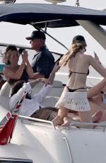 OLIVIA ATTWOOD in Bikini at a Boat Party in Formentera 08/25/2025