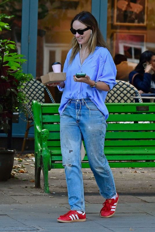 OLIVIA WILDE Out and About in North London 08/05/2025