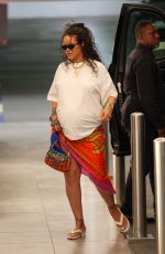 Pregnant RIHANNA Out and About in Beverly Hills 08/21/2025