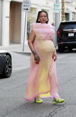 Pregnant RIHANNA Out and About in Los Angeles 08/04/2025