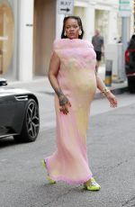 Pregnant RIHANNA Out and About in Los Angeles 08/04/2025