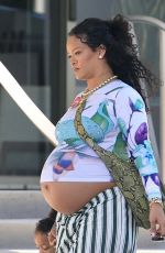 Pregnant RIHANNA Out in Beverly Hills 08/25/2025