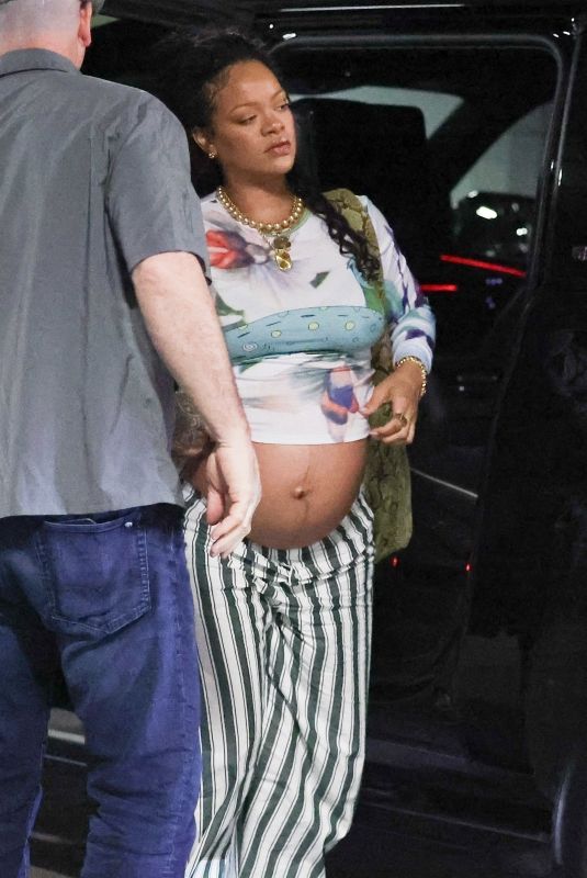 Pregnant RIHANNA Out in Los Angeles 08/25/2025