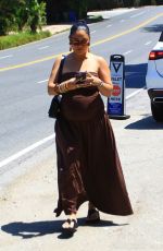 Pregnant VANESSA HUDGENS Arrives at Jennifer Klein