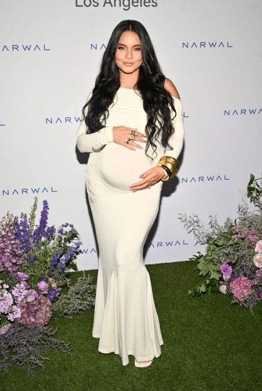 Pregnant VANESSA HUDGENS at At Home with Narwal Summer Soiree in West Hollywood 08/21/2025