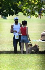 RACHEL ZEGLER and Nathan Louis Fernand Enjoying Lunch at a Park in London 08/13/2025
