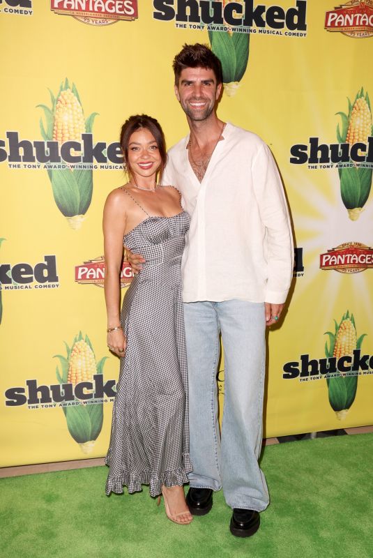 SARAH HYLAND at Shucked Opening Night at Hollywood Pantages Theatre 08/20/2025