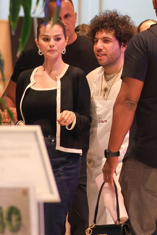 SELENA GOMEZ and Benny Blanco Leaves a Cooking Class at Eataly in Westfield Century City 08/05/2025