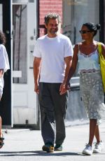 SIMONE ASHLEY and Joshua Jackson Out and About in New York City 08/09/2025