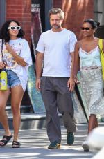 SIMONE ASHLEY and Joshua Jackson Out and About in New York City 08/09/2025