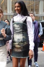 SIMONE ASHLEY on the Set of The Devil Wears Prada 2 in New York City 07/23/2025