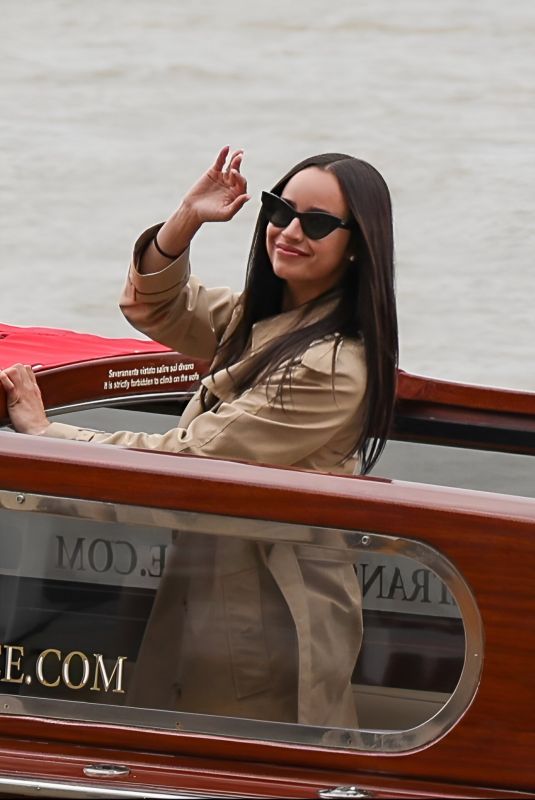 SOFIA CARSON Arrives in Venice 08/28/2025