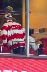 TAYLOR SWIFT and Travis Kelce at Cincinnati Bearcats vs Nebraska Cornhuskers Game at Arrowhead Stadium in Kansas City 08/28/2025