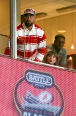 TAYLOR SWIFT and Travis Kelce at Cincinnati Bearcats vs Nebraska Cornhuskers Game at Arrowhead Stadium in Kansas City 08/28/2025