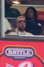 TAYLOR SWIFT and Travis Kelce at Cincinnati Bearcats vs Nebraska Cornhuskers Game at Arrowhead Stadium in Kansas City 08/28/2025