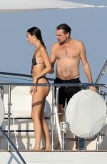 VITTORIA CERETTI in Bikini and Leonardo Dicaprio on a Yacht in Formentera 08/15/2025