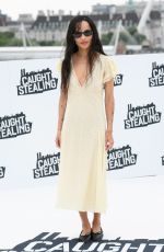 ZOE KRAVITZ at Caught Stealing Photocall at IET Building: Savoy Place in London 08/19/2025