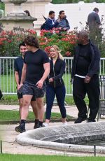 ADDISON RAE Out for a Power Walk in Tuileries Gardens in Paris 09/02/2025