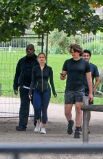 ADDISON RAE Out for a Power Walk in Tuileries Gardens in Paris 09/02/2025