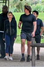 ADDISON RAE Out for a Power Walk in Tuileries Gardens in Paris 09/02/2025