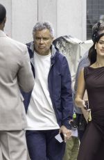 ADRIA ARJONA and Michael B. Jordan on the Set of The Thomas Crown Affair in London 09/03/2025