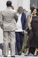 ADRIA ARJONA and Michael B. Jordan on the Set of The Thomas Crown Affair in London 09/03/2025